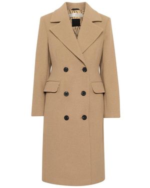 Inwear Double-Breasted Coats - Natural
