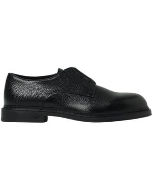 Emporio Armani Laced Shoes - Black