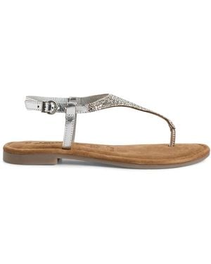 Tamaris Flat Sandals - Metallic