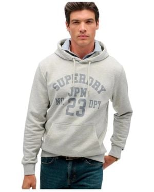 Superdry Hoodies & Sweatvesten ,Grijs ,Hoodies