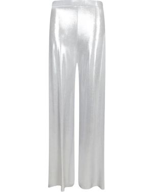 Norma Kamali Wide Trousers - Blanco