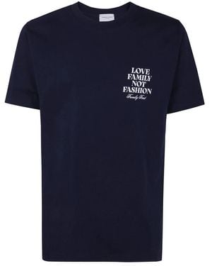FAMILY FIRST Casual T-Shirt Mit Einzigartigem Design - Blau