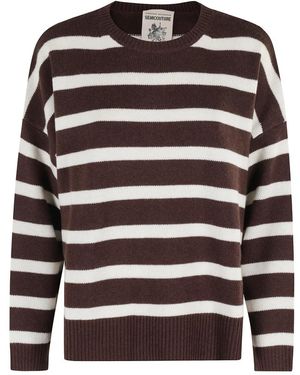 Semicouture Round-Neck Knitwear - Bruin