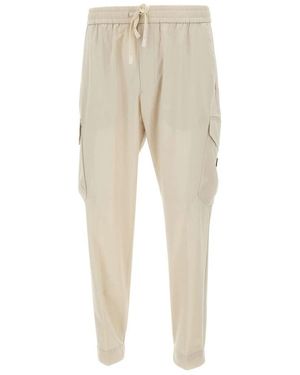 HUGO Slim-Fit Trousers - Natural