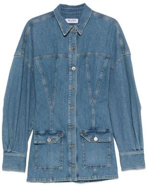 The Attico Shirt Dresses - Blue