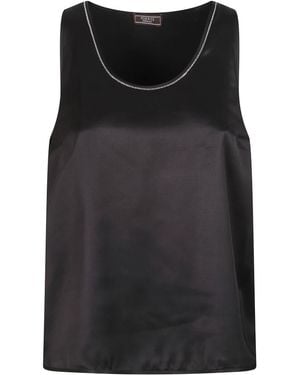 Peserico Sleeveless Tops - Black