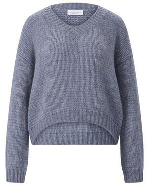 Roberto Collina V-Ausschnitt Strickware - Blau