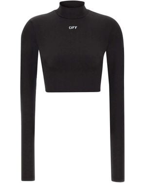 Off-White c/o Virgil Abloh Long Sleeve T-Shirts - Black