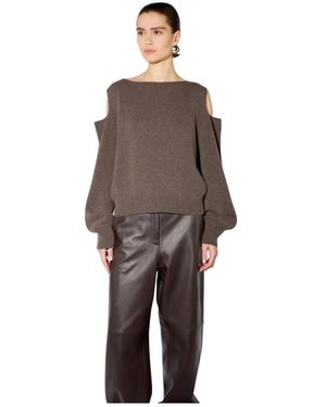 Liviana Conti Round-Neck Knitwear - Marrón