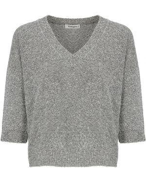 Kangra V-Neck Knitwear - Grey