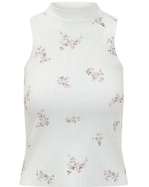 MSGM Sleeveless Tops - Blanc