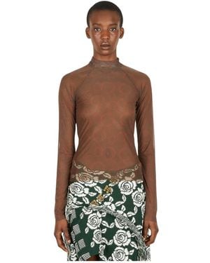 Louise Lyngh Bjerregaard Long Sleeve T-Shirts - Green