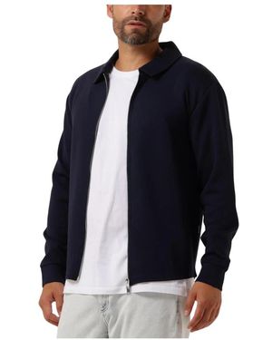 SELECTED Hoodies & Sweatvesten ,Blauw ,Zachte Full Zip Sweat Vest
