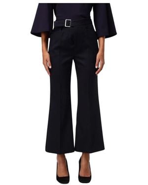 Liviana Conti Wide Trousers - Blue