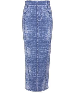 Balmain Denim Skirts - Bleu