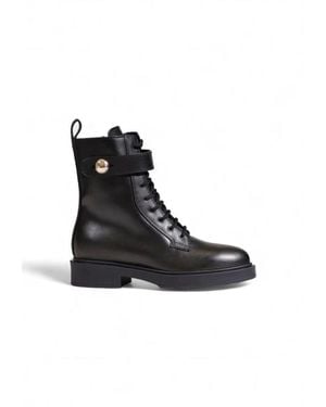 Furla Lace-Up Boots - Black