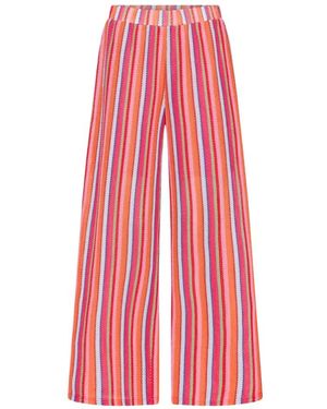 Ichi Wide Trousers - Red