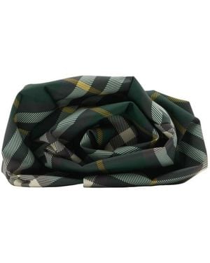 Burberry Burberry Ruched Check Clutch Bag - Green