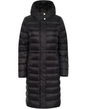Part Two Gepolsterte pufferjacke mit kapuze - Schwarz