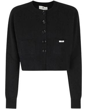 Elisabetta Franchi Cardigans - Black
