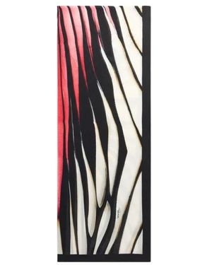 Roberto Cavalli Accessoires ,Veelkleurig ,Ray Of Paradise Print Silk Stole - Rood