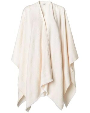 Fendi Wool Blend Cape - Wit