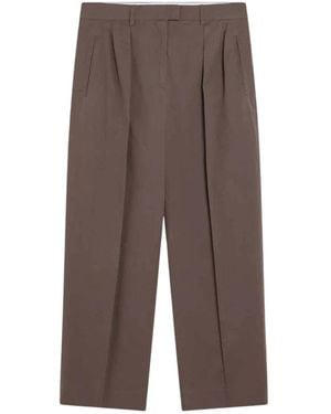 The Row Wide Trousers - Brown