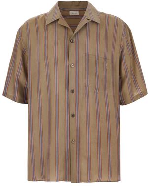 Saint Laurent Short Sleeve Shirts - Brown