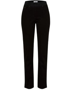 Brax Slim-Fit Trousers - Black