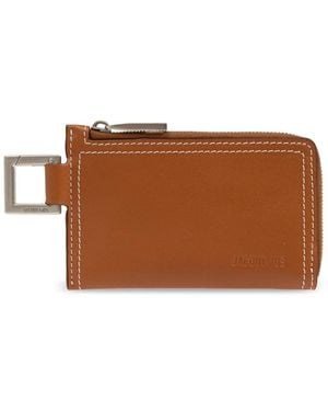 Jacquemus Kartenetui mit schlüsselanhänger - Braun