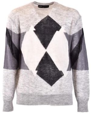 Neil Barrett Round-Neck Knitwear - Grijs