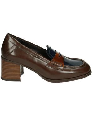 Pertini Braune Slip-Ons Mit Gummisohle