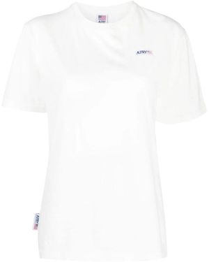 Autry Weißes t-shirt im klassischen stil