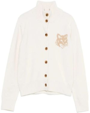 Maison Kitsuné Cardigans - White