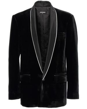DSquared² Velvet Palm Beach Tuxedo Blazer - Schwarz