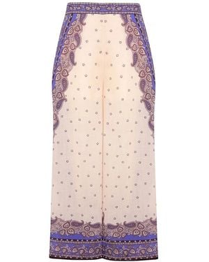 Zimmermann Wide Trousers - Rosa