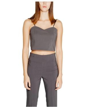 Rinascimento Sleeveless Tops - Zwart