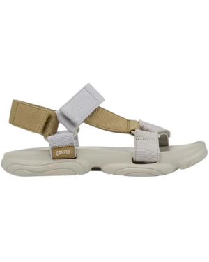 Camper Flat Sandals - Metallic