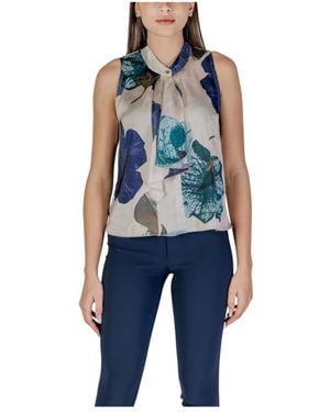 Rinascimento Sleeveless Tops - Blue