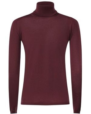Max Mara Truien & Vesten ,Rood ,Wol Saluto Turtleneck - Paars