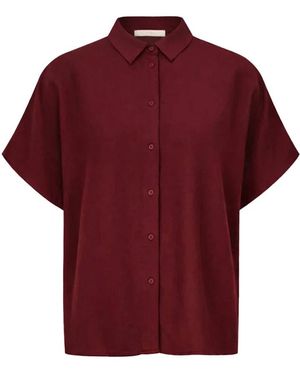 By-Bar Barley Viscose Blouse - Rood