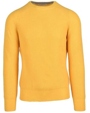 Kangra Rundhals-Strickpullover - Gelb