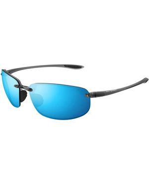 Maui Jim Polarisierte Halbgerahmte Sonnenbrille Hookipa Hawaii - Blau