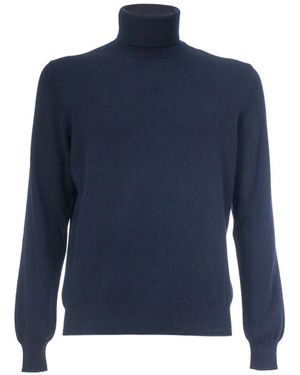 Gran Sasso Turtlenecks - Blue