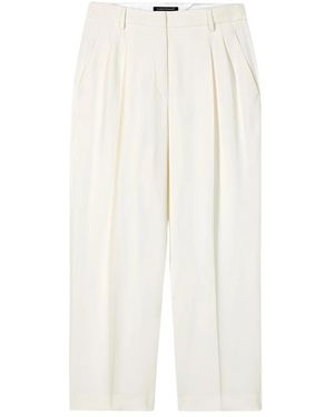 Luisa Cerano Cropped Trousers - White