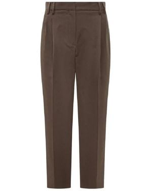 Brunello Cucinelli Cropped Pants - Brown