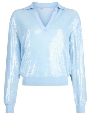 Liu Jo V-Neck Knitwear - Blue