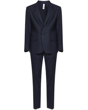 Hevò Single Breasted Suits - Blue