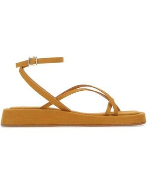 Gia Borghini Flat Sandals - Brown