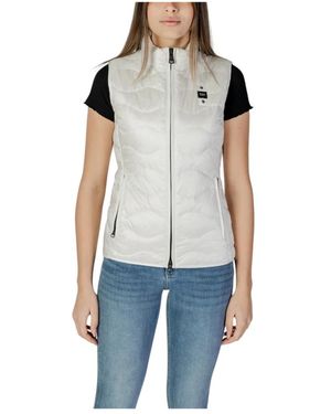 Blauer Jassen ,Wit ,Smallshirts Vest - Blauw